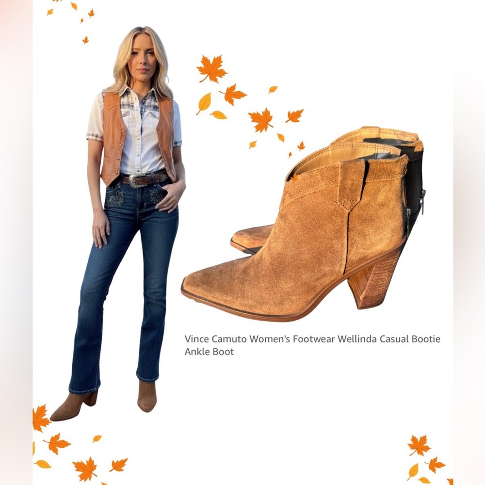 Vince Camuto Tan Ankle Boots